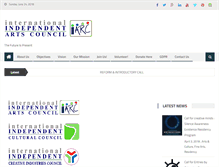 Tablet Screenshot of internationalindependentartscouncil.org